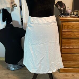 White A-Line Skirt